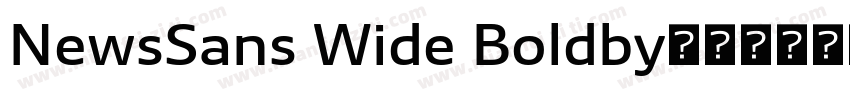 NewsSans Wide Boldby字体转换